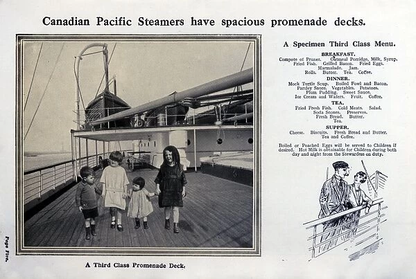 Canadian Pacific Steamers, promenade deck