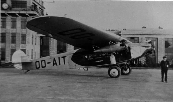 Fokker FVII 3m SABENA at Croydon