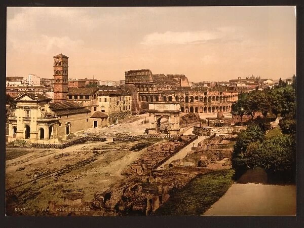 Forum Romanum from the Palatine, Rome, Italy