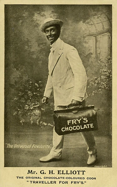 G H Elliott, singer of the song, Frys Chocolate Major