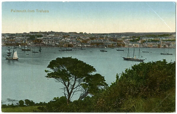 General view of Falmouth, Cornwall
