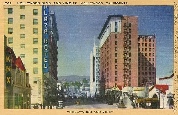 Hollywood Boulevard and Vine Street, California, USA