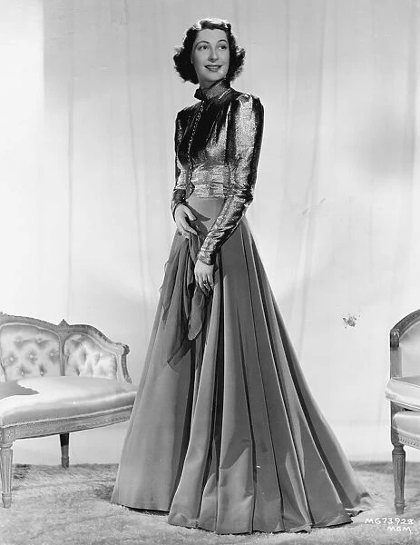 A hostess gown designed by Dolly Tree, for Ilka Chase