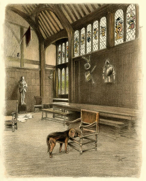 Illustration by Cecil Aldin, Old Manor Houses