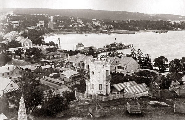 Manly, Sydney, Australia, circa 1890s. Date: circa 1890s