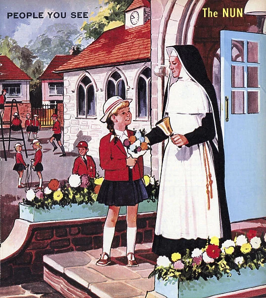 The Nun. People You See, from Teddy Bear magazine, 1966. Date: 1966