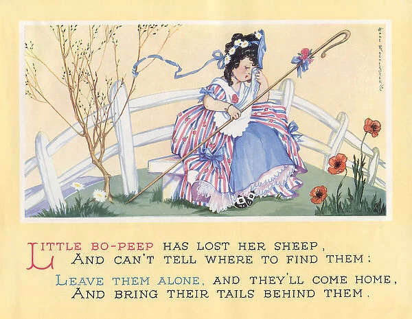 The nursery rhyme, Little Bo-Peep