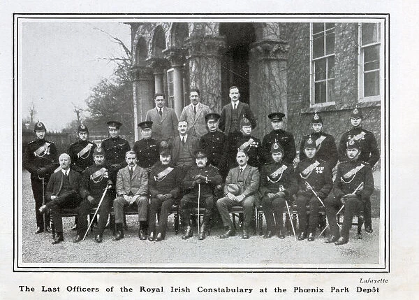 The last Officers of the Royal Ulster Constabulary (RUC) at the Phoenix Park Depot