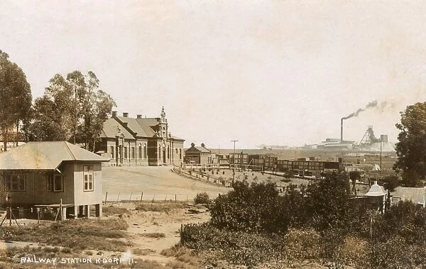 Railway station, Krugersdorp, Transvaal, South Africa