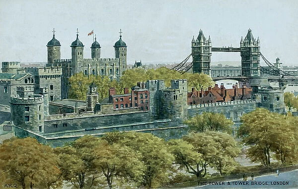 The Tower of London and Tower Bridge, London