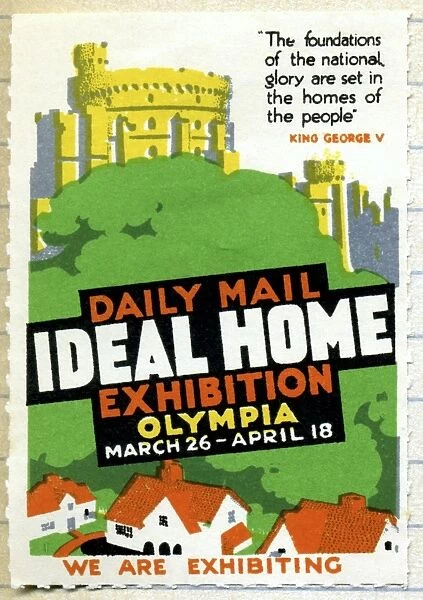 Ideal Home Exhibition stamp, 1920