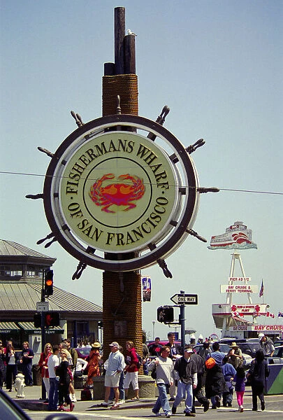 20066484. USA California San Francisco Fishermans Wharf at Pier 431 / 2 & half