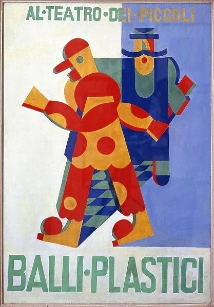 Balli Plastici (Plastic Ballets), by Fortunato Depero (1892 - 1960), 1918, illustration