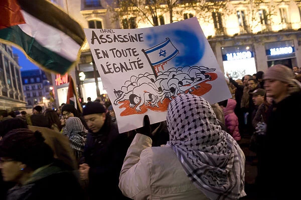 Demonstration in Paris on January 3