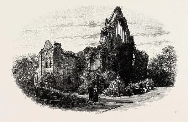 DRYBURGH ABBEY, FROM THE EAST, UK. Dryburgh Abbey, near Dryburgh on the banks of