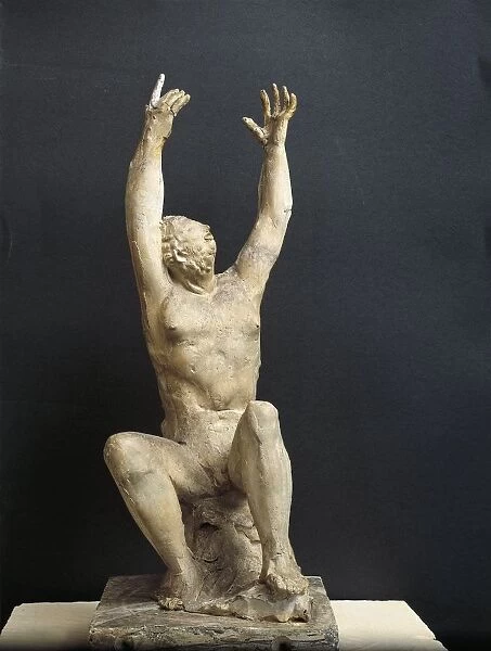 Italy, Ulysses plaster statue