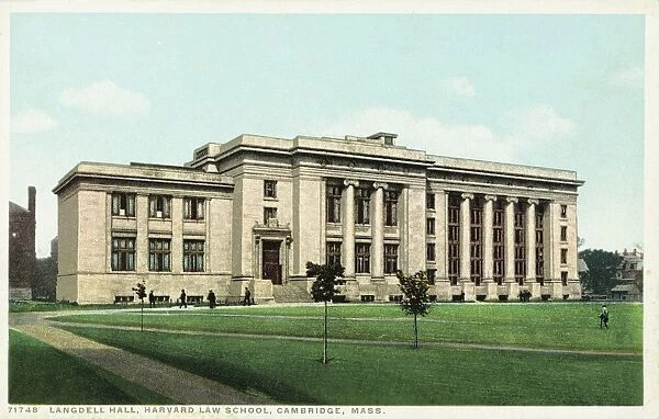 Langdell Hall, Harvard Law School, Cambridge, Mass. Postcard. ca. 1915-1930, Langdell Hall, Harvard Law School, Cambridge, Mass. Postcard
