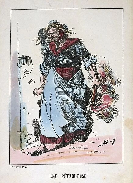 Paris Commune 26 March-28 May 1871. Commune types: A Petroleuse, one of the women