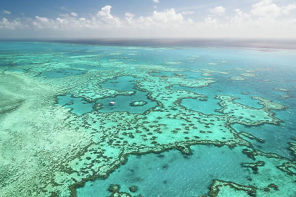 Aerial view of Hardy reef, Great Barrier Reef Marine Park