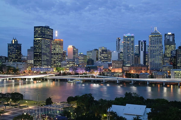 Australia, Queensland, Brisbane, City Skyline