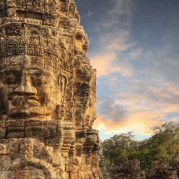 The Bayon Stone, Angkor Thom, Siem Reap, Cambodia