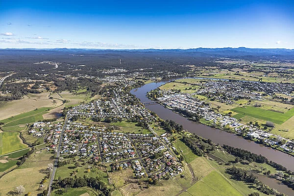 Kempsey. Aerial view of Kempsey, NSW, Australia