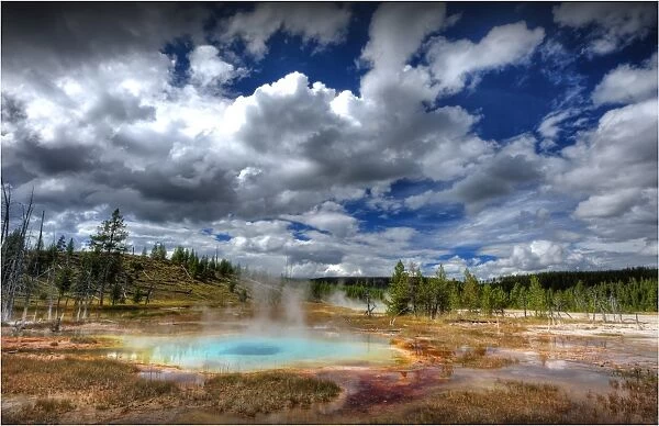 Liberty Pool in the Yellowstone National Park, Wyoming