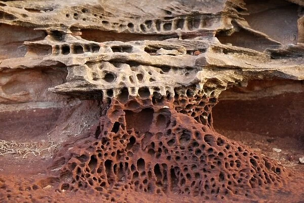 Sandstone structure, Eagle Gorge, Kalbarri Coast National Park, Northern Territory, Australia