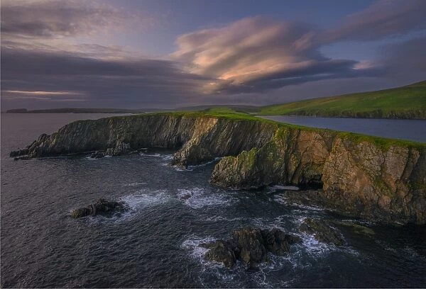 Scousburgh coastline, Shetland Islands, Scotland