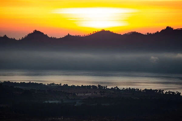 Sunrise in the Kintamani region
