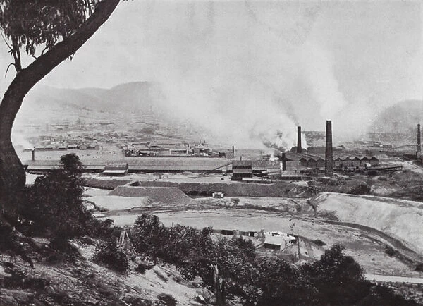 Australia: Cobar Copper Works, Lithgow Valley, New South Wales (b  /  w photo)