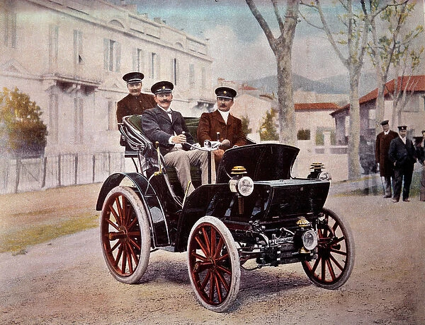 Automotive: a Peugeot car. 1899