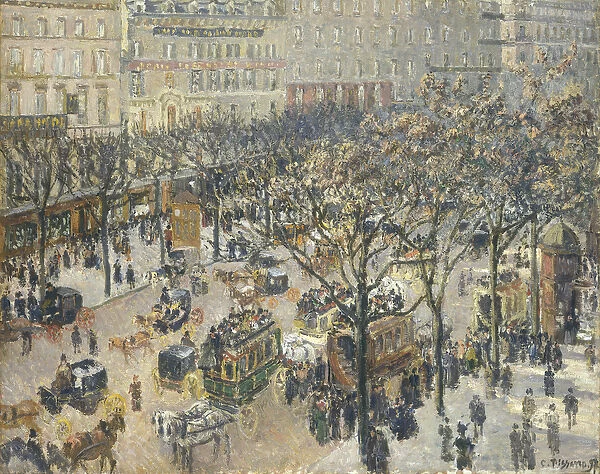 Boulevard des Italiens, Morning, Sunlight, 1897 (oil on canvas)