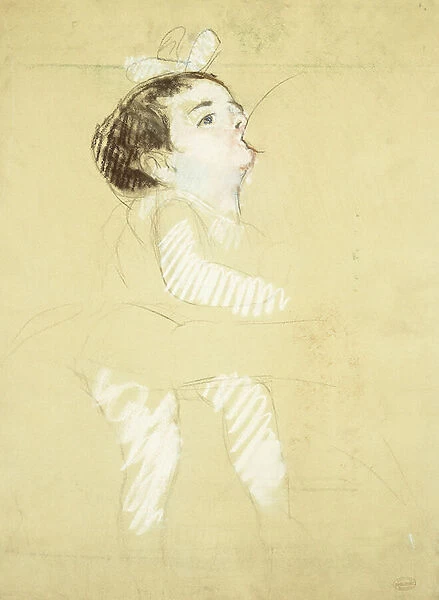 Breastfeeding Infant; Enfant au Sein, c. 1900 (pastel and black chalk on buff paper)