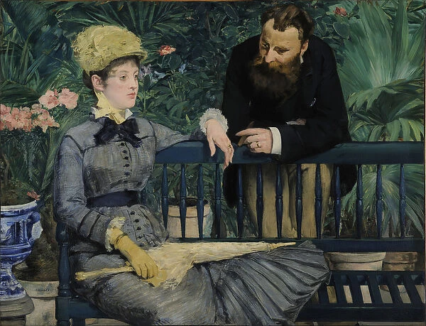 In the Conservatory, 1879 (oil on canvas)