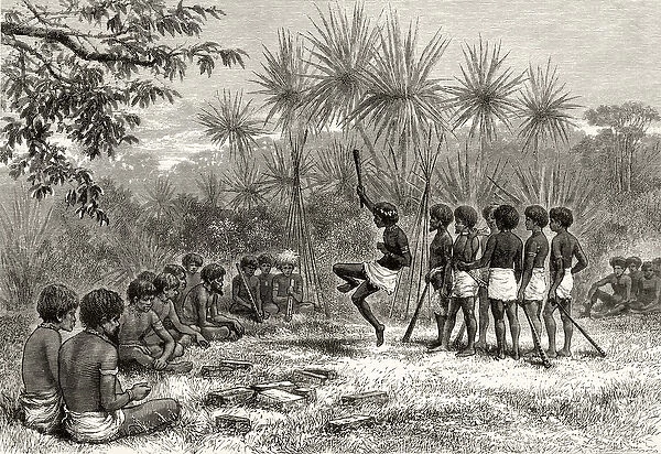 A Corroboree, c. 1880, from Australian Pictures by Howard Willoughby, published