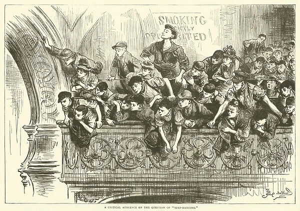 A critical audience on the subject of 'step-dancing'(engraving)