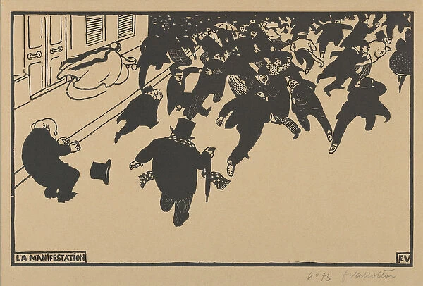 The Demonstration (La Manifestation), 1893 (woodcut on cream wove paper)