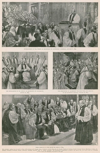 Events in the Church of England during the reign of Queen Victoria (photogravure)