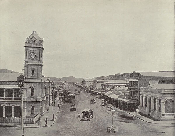 Flinders Street, Townsville, Queensland (b  /  w photo)