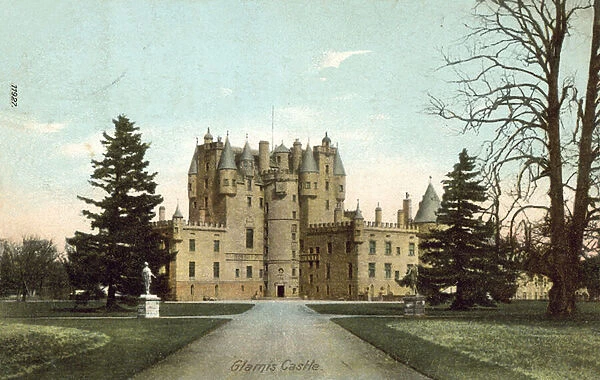 Glamis Castle, Angus, Scotland (colour photo)