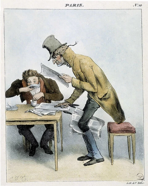 A grabber of Momus coffee in Paris - 1821, Carnavalet