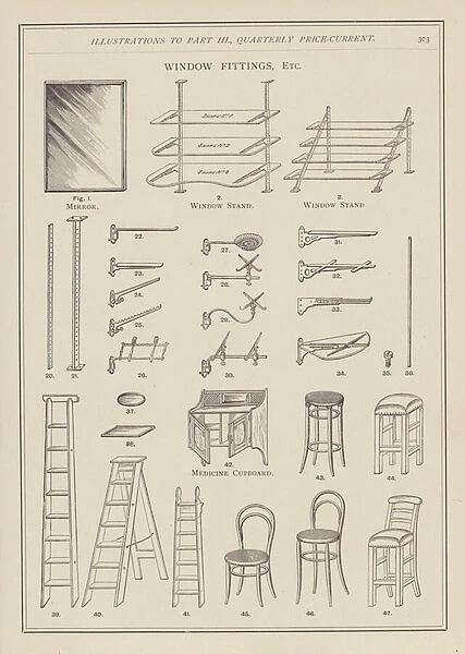 Illustration fors Maw, Son & Thompsons medical catalogue, 1891 (engraving)