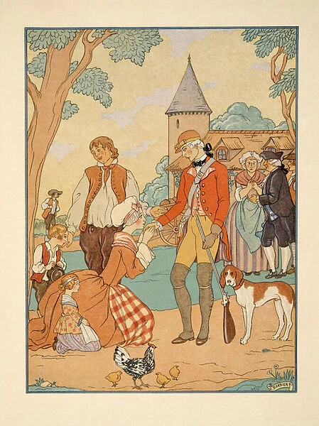 Illustration from Les Liaisons Dangereuses by Pierre Choderlos de Laclos (1741-1803) pub. 1934 (pochoir print)