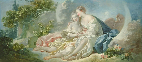 Jupiter disguised as Diana tries to seduce Callisto, c. 1753 (oil on canvas)