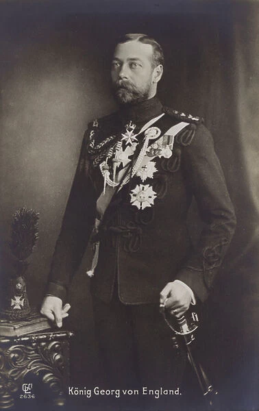 King George V Of England (b  /  w photo)
