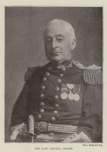 The late Admiral Colomb (b  /  w photo)