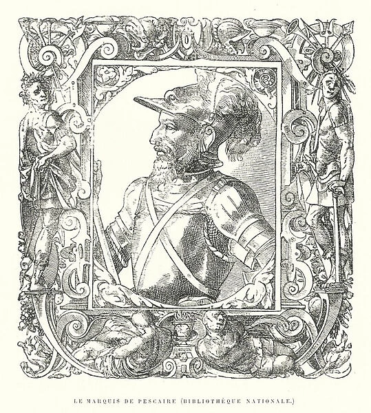 Le Marquis de Pescaire, Bibliotheque Nationale (engraving)
