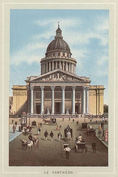 Le Pantheon (colour litho)
