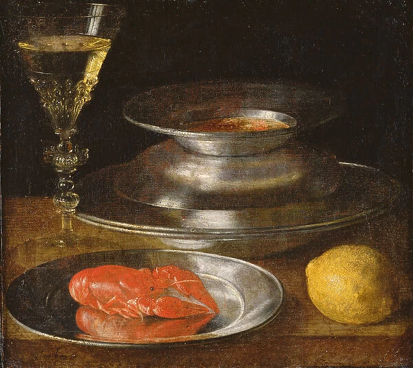 Still life with lobster, c. 1630 (oil on canvas)